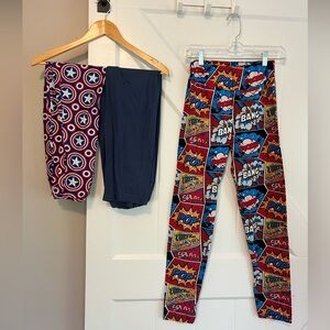 Set Fabulegs adult size M  Comic Print Leggings